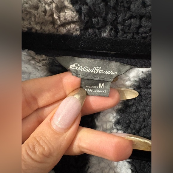 Eddie Bauer Mediu
 Quarter zip Camouflage Fleece Pullover - Picture 3 of 5